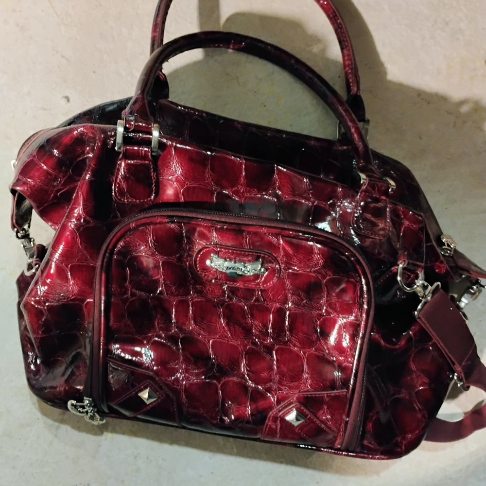 Elegant Burgundy Handbag